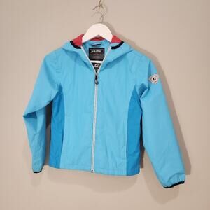 Killtec Girl’s Blue Hooded Full Zip Waterproof Jacket - Size 10